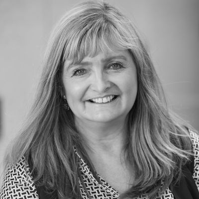 Black and white picture of Rosie Whitfield